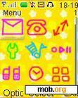 Download mobile theme Yellow Sketch Icons