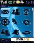 Download mobile theme Blue Spark Icons