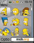 Download mobile theme simpsons in grey