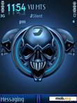 Download mobile theme Blue Skulls