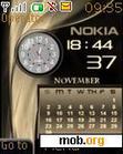 Download mobile theme Nokia Golden Edition-Elite Clock