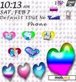 Download mobile theme Colourful Heart