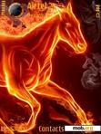 Download mobile theme fire horse