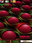 Download mobile theme Nokia Red abstraction LOgo