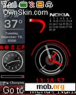 Download mobile theme Animated Nokia red