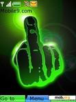 Download mobile theme The middle finger