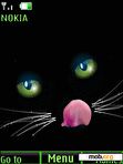 Download mobile theme Black cat, animation