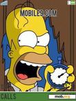 Download mobile theme Homero Simpson