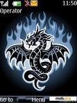 Download mobile theme Blue Fire Dragon By ACAPELLA
