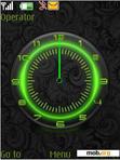 Download mobile theme Green clock