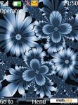 Download mobile theme Blue Fractal Flowers By ACAPELLA