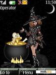 Download mobile theme Halloween Witch