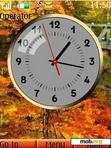 Download mobile theme Autumn Clock