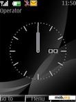 Download mobile theme Black Analog Clock