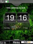 Download mobile theme Htc Green Clock