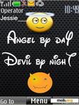 Download mobile theme angel devil