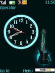 Download mobile theme Guitar clock