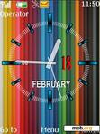 Download mobile theme Color clock
