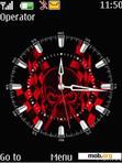 Download mobile theme Red skull clock