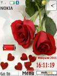 Download mobile theme Love Clock With Battery