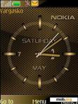Download mobile theme nokia carbon clock