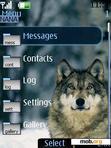 Download mobile theme Wolf Clock
