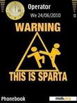 Скачать тему Warning This Is Sparta