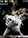 Download mobile theme Smoking Hands By ACAPELLA