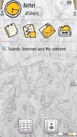 Download mobile theme Symbian Silver Yellow By Aebi