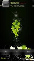 Download mobile theme green leaves