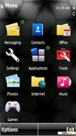 Download mobile theme Symbian STAR BLACK