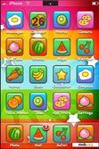 Download mobile theme stars with cute fruity icons