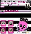 Download mobile theme Girly Skulls
