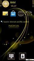 Download mobile theme Nokia gold