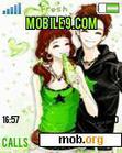 Download mobile theme green couple