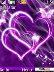 Download mobile theme Purple Hearts