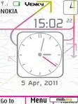 Download mobile theme vector design dual clock