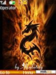 Download mobile theme ANIMATED FIRE DRAGON