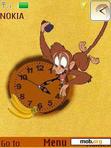 Download mobile theme Monkey Clock