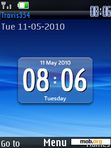 Download mobile theme XPeria X10 clock