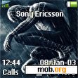 Download mobile theme Spiderman 3 Black