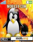 Download mobile theme Flower Tux