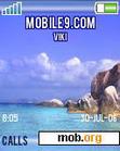Download mobile theme sea and clouds