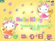 Скачать тему Hello Kitty Flowers