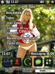 Download mobile theme Arsenal girl