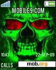 Download mobile theme Green Skull animtd