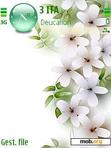 Download mobile theme white flower by notturno