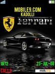 Download mobile theme Ferrari Black