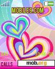 Download mobile theme colors hearts