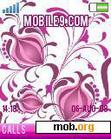 Download mobile theme purple floral